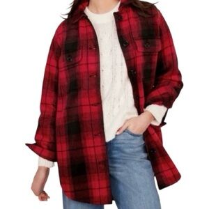 Old Navy Plaid Soft-Brushed Utility Shacket